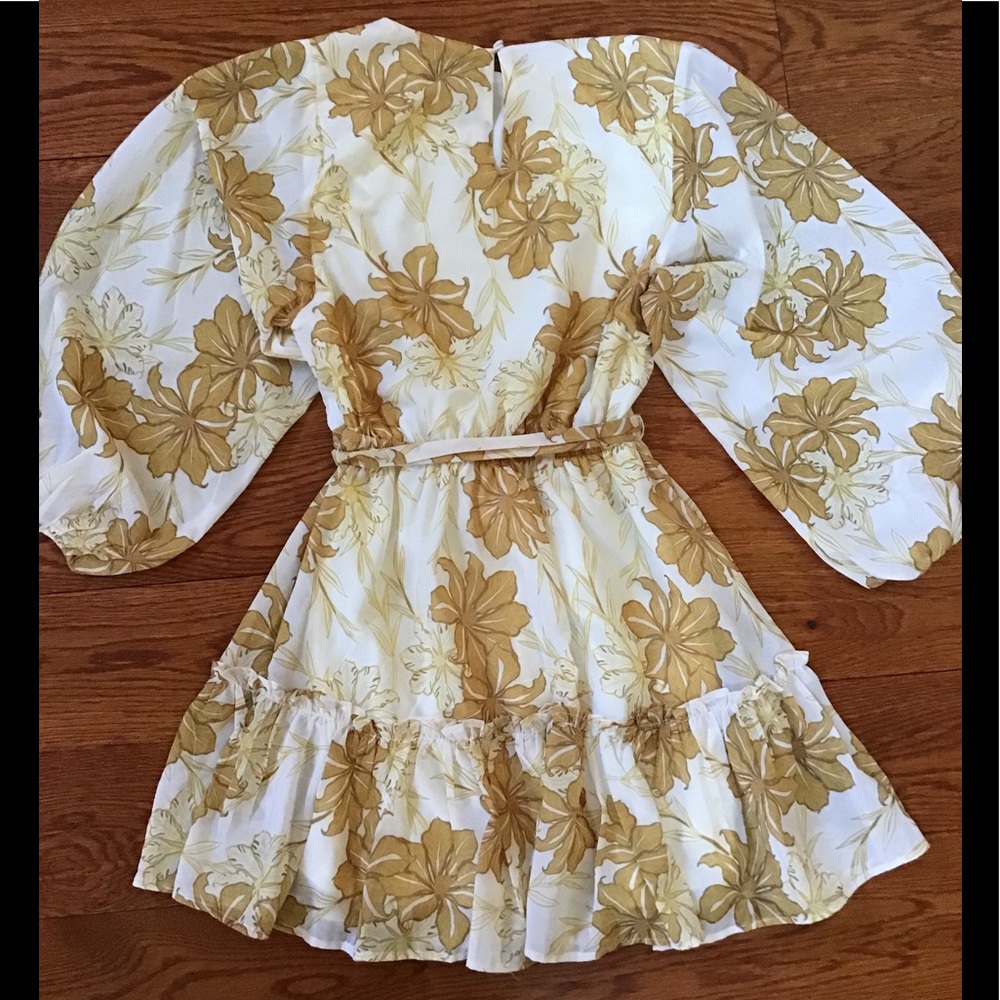 Flying Tomato Ballon Sleeve Tie Waist Floral Dress Size XS